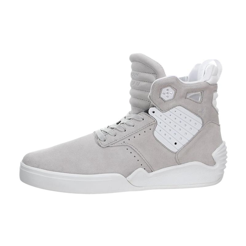 Buty Supra SKYTOP IV - Sneakersy Wysokie Męskie - Szare (EKOR-59740)